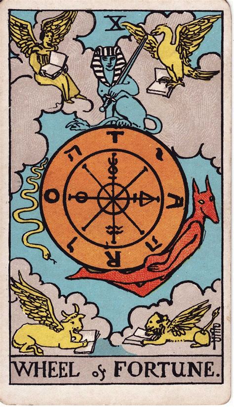 La Rueda de la Fortuna en el Tarot Significado y。